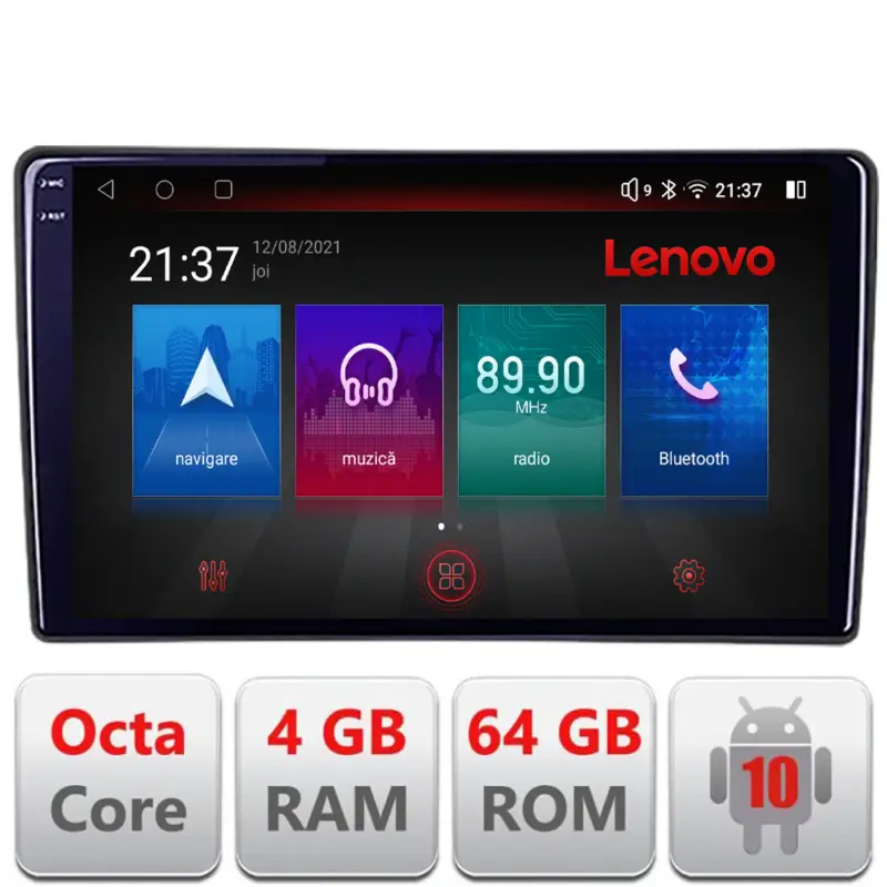 Navigație dedicată Lenovo pentru Ford Fiesta 2020+ Android 4GB RAM 64GB LTE Resigilată Ofertă specială
