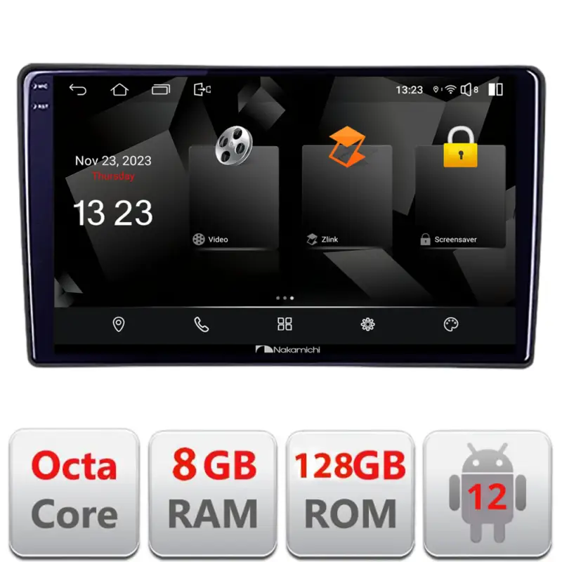 Ofertă limitată Navigatie dedicata Nakamichi pentru Ford Fiesta 2020+ Android 8GB RAM 128GB