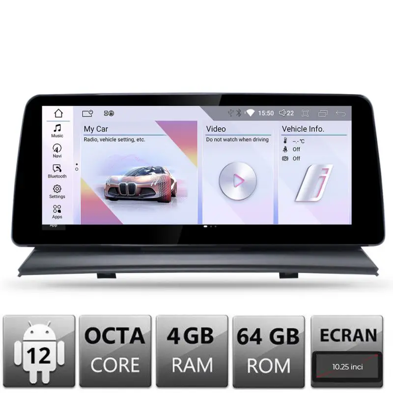 Navigație dedicată BMW X3 E83 Edotec Android 10.25 inch 4GB RAM 64GB 4G BT Reducere de preț