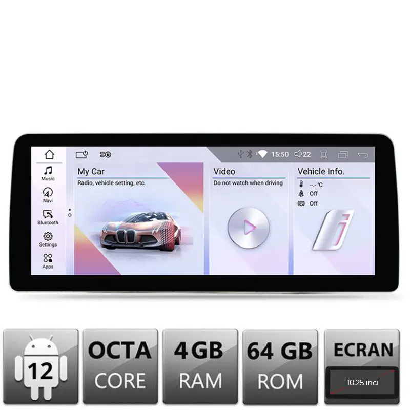 Navigatie dedicata BMW Z4 E89 Android 10.25 inch, 4GB RAM, 64GB, 4G, BT Ofertă limitată