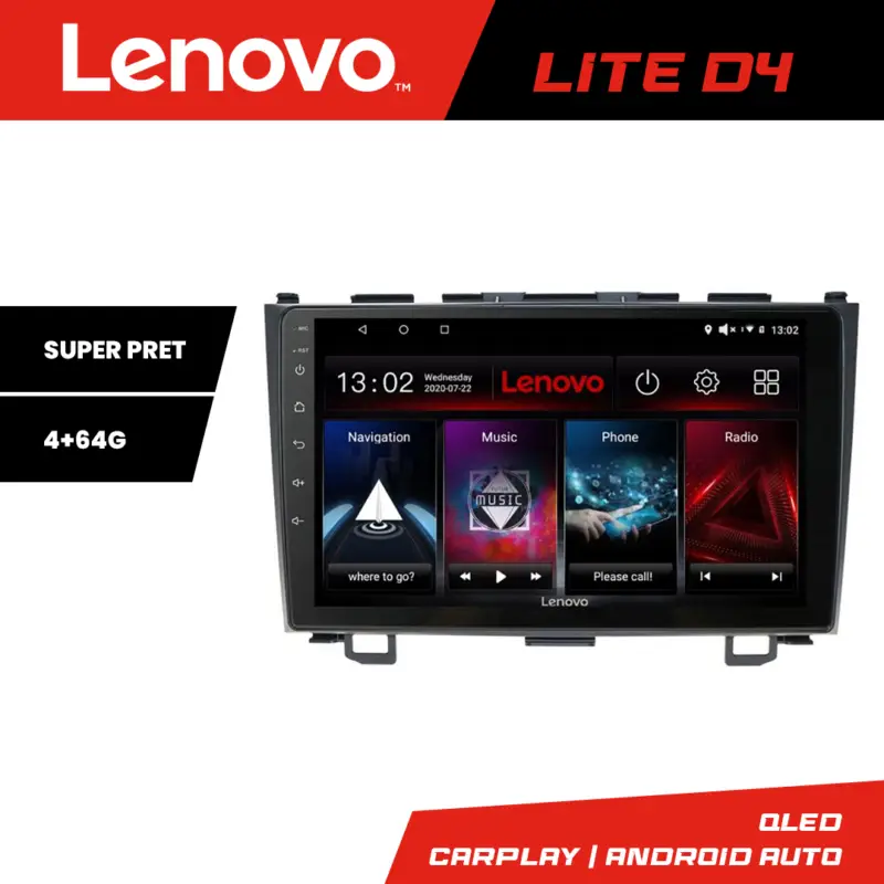 Vezi acum Navigație Honda CR-V 2006-2012 Lenovo Lite D4 Android 4+64 GB