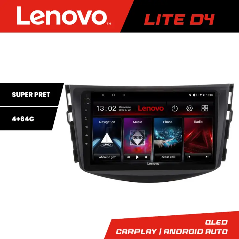 Cumpără online Navigatie Toyota RAV4 2006-2012 Lenovo Lite D4 4GB+64GB Android