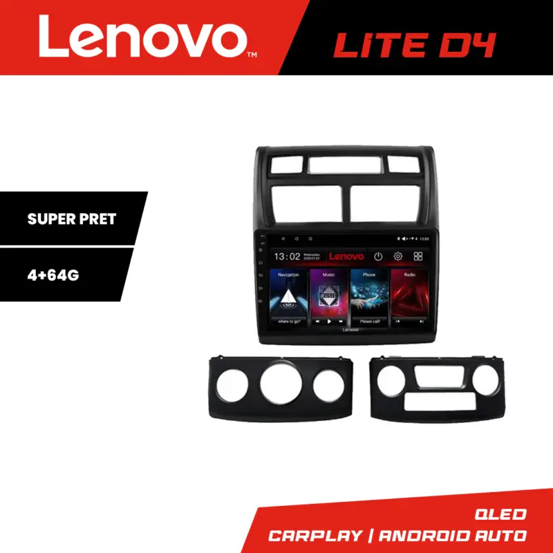 Preț mic Navigație Android Kia Sportage 2007-2013 Lenovo Lite D4 4+64 GB