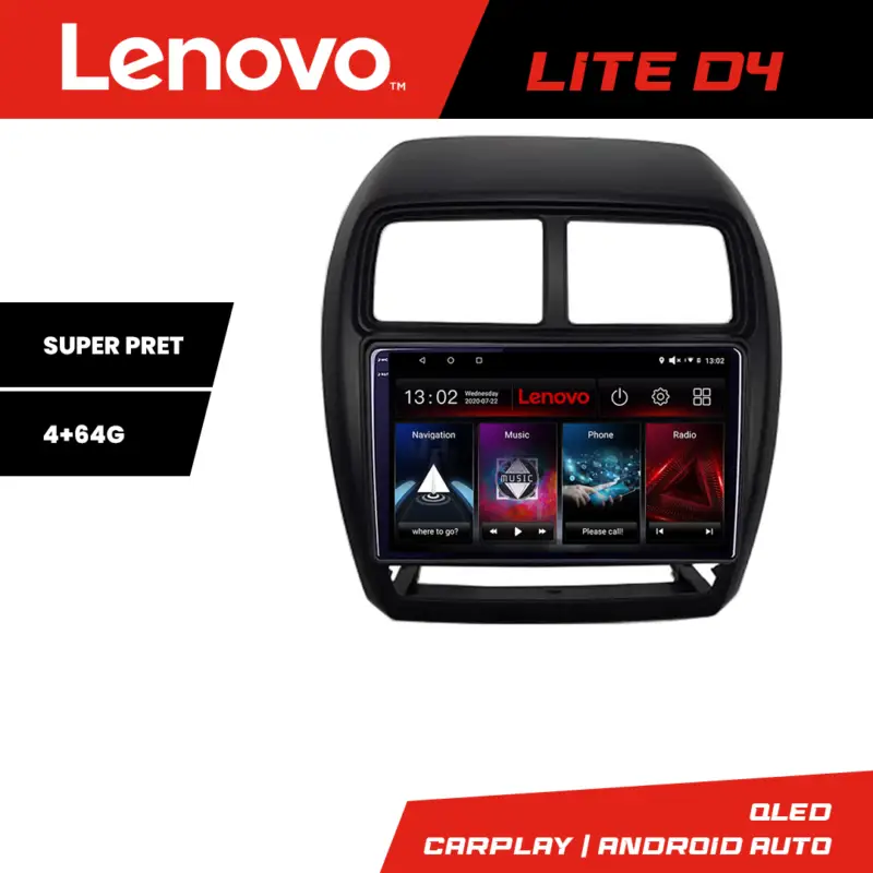 Ofertă Navigatie Android Mitsubishi ASX 2017-2021 facelift 4GB+64GB Lenovo