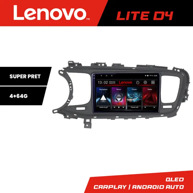 Navigație Android Kia Optima 2014-2015 cu GPS, 4GB RAM, 64GB, Lenovo Cumpără acum