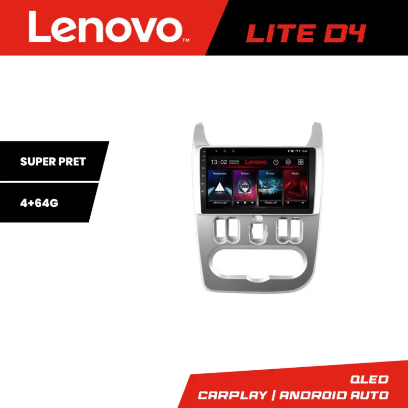 Popular Navigație Android Dacia Duster 2010-2012 Lenovo Lite D4 4+64 GB