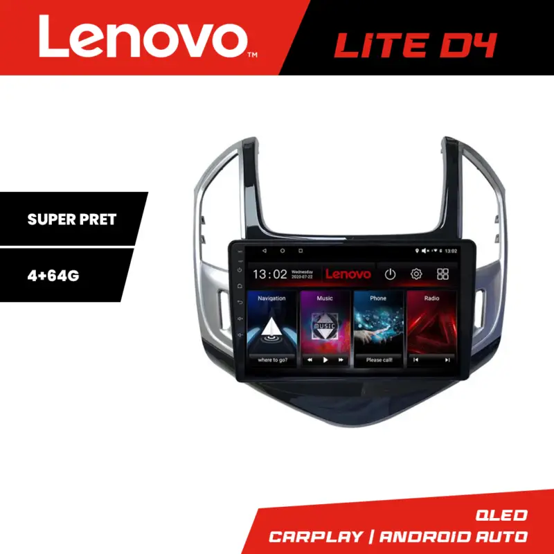 Preferatul clienților Navigație Android Lenovo pentru Chevrolet Cruze 2013+ 4GB RAM 64GB
