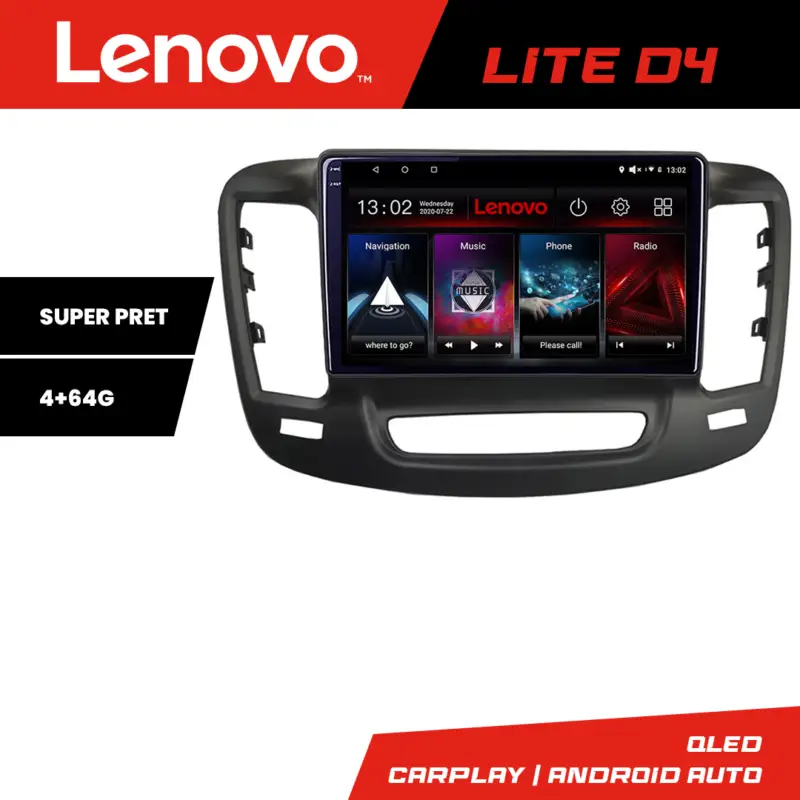 Ieftin Navigație Android Chrysler 200 2015-2019, 4GB RAM, 64GB, GPS Lenovo