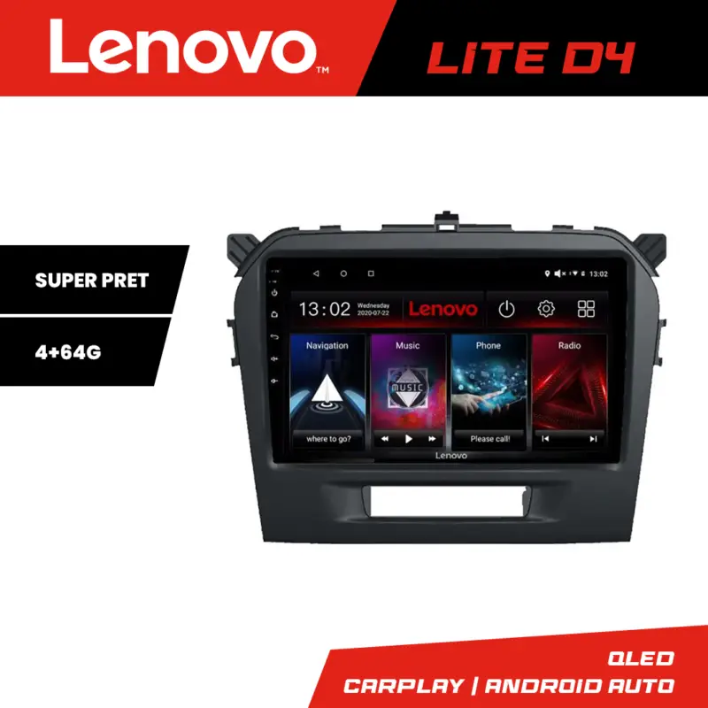 Retur ușor Navigatie Android Suzuki Grand Vitara 2016+ Lenovo Lite D4 4GB 64GB
