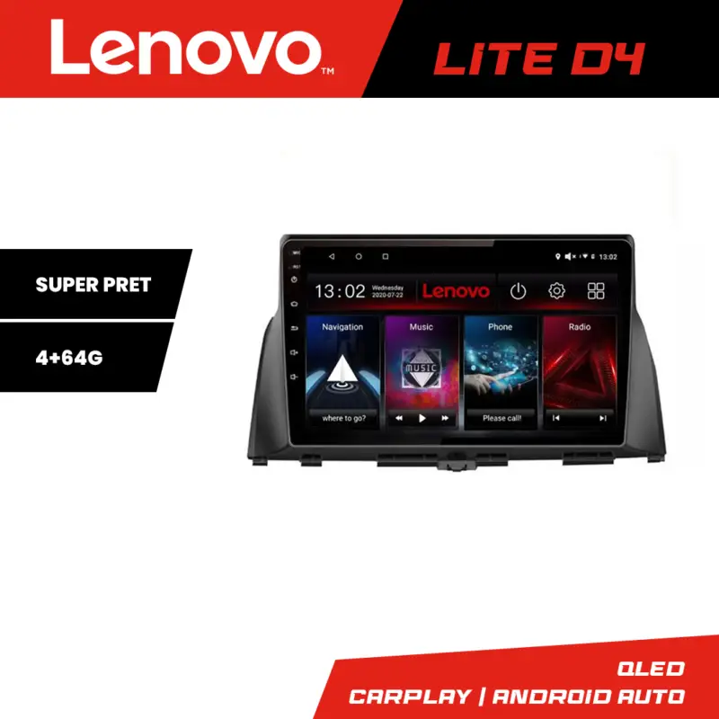 Navigație Android Lenovo Lite D4 pentru Kia Optima 2016+ 4GB RAM 64GB Cumpără online