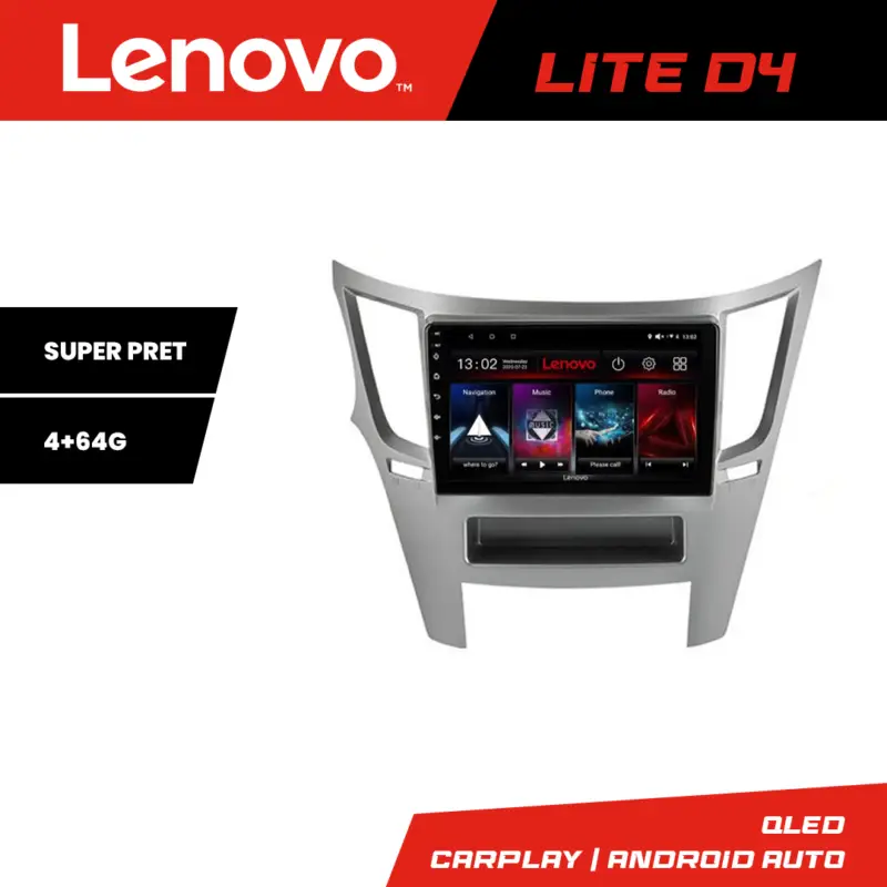 Navigație Android Lenovo 4+64GB pentru Subaru Legacy/Outback 2010-2015 Vezi acum