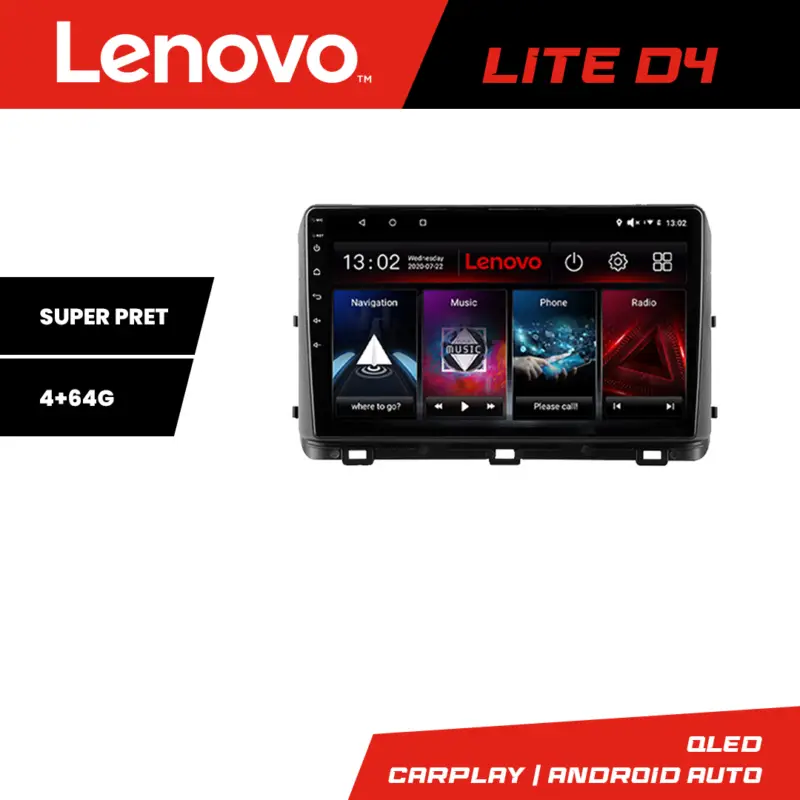 Navigație Android Kia Ceed 2020+ cu GPS, CarPlay, 4GB RAM și 64GB Lenovo Lichidare de stoc