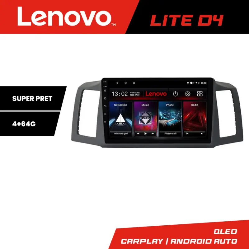 Transport gratuit Navigație Android Jeep Grand Cherokee 2008-2010 4+64GB Lenovo