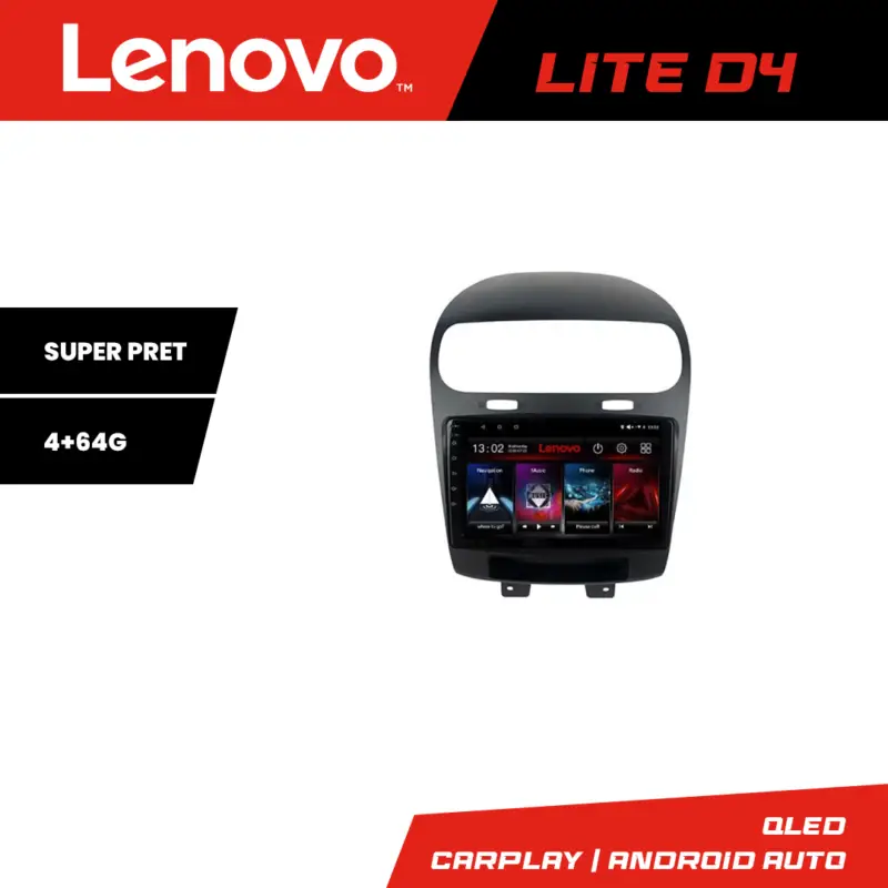 Navigație Android 4+64G Lenovo pentru Fiat Freemont/Dodge Journey 2012-2019 Super ofertă