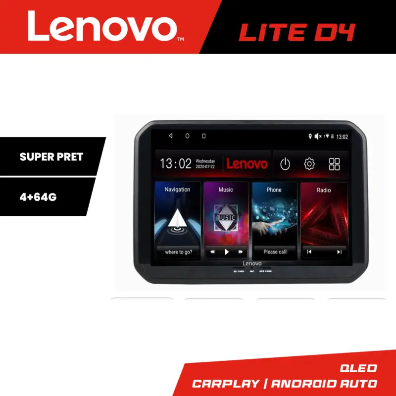 Navigație Suzuki Ignis 2016+ Lenovo Lite D4, Android, 4GB RAM, 64GB Lichidare de stoc