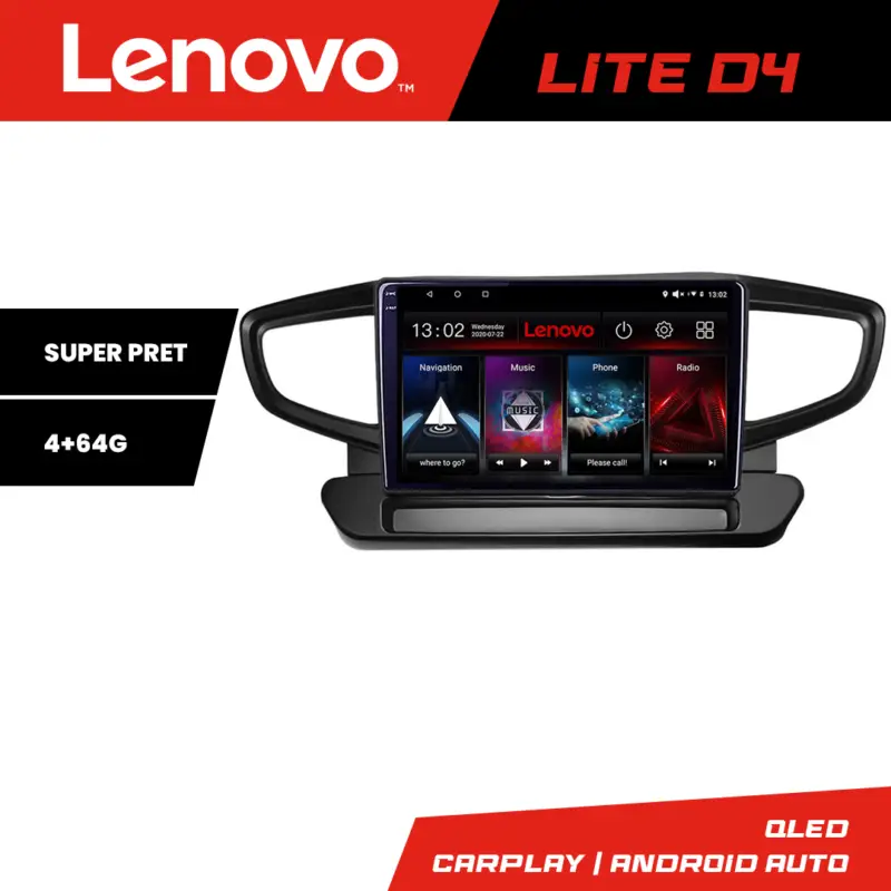 Navigație Android Hyundai Ioniq 2016-2020 GPS CarPlay 4GB+64GB Lenovo Retur ușor