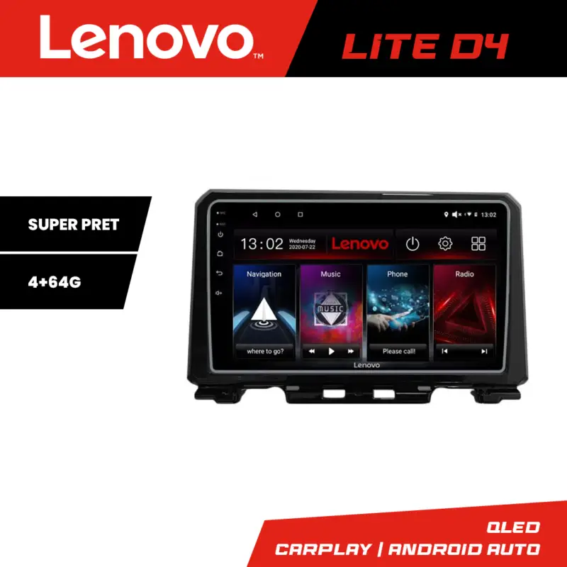 Navigație Suzuki Jimny 2018+ Lenovo Lite D4, Android 4GB RAM 64GB Super ofertă