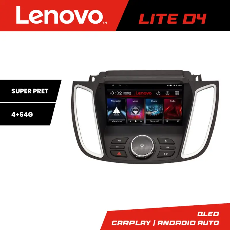 Preț redus Navigatie Android Ford Kuga 2015-2020 Sync 2/3 4GB+64GB Lenovo