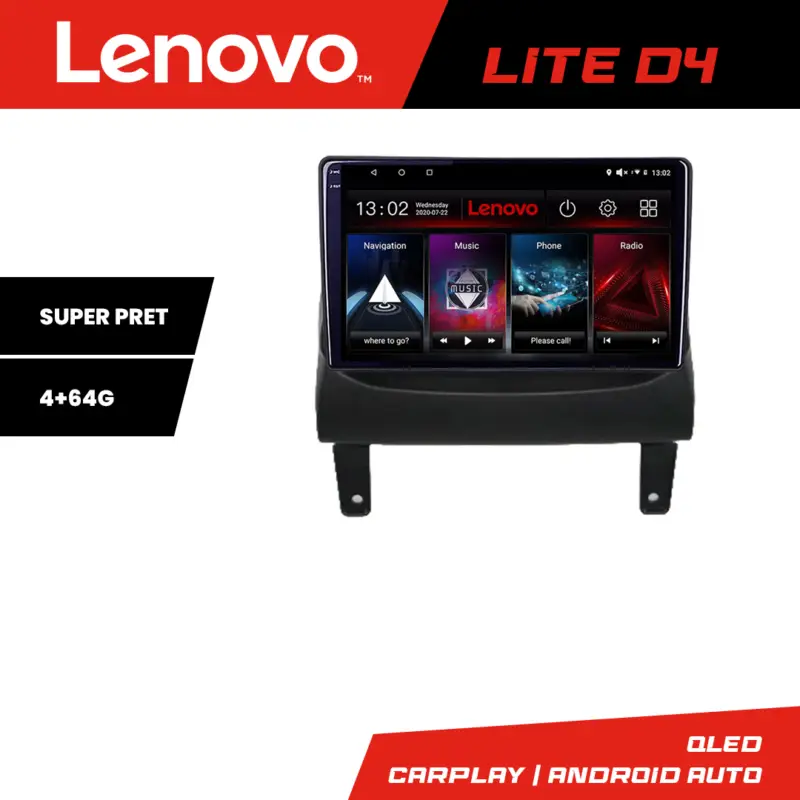 Noutate Navigație Android Opel Meriva 2010-2017 Lenovo Lite D4, 4GB RAM, 64GB