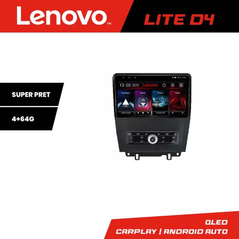 Discount Navigație Android Ford Mustang 2009-2014, GPS, 4GB RAM, 64GB Lenovo