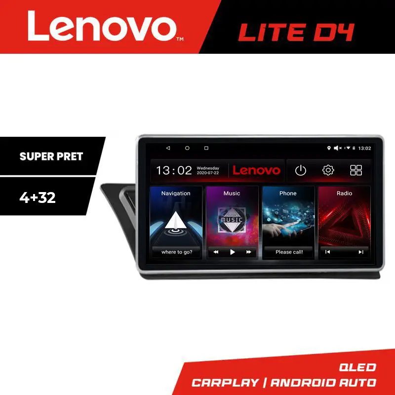 Lichidare de stoc Navigație Audi Q5 2008-2016 Non-MMI Lenovo 4+32 GB Android, Waze
