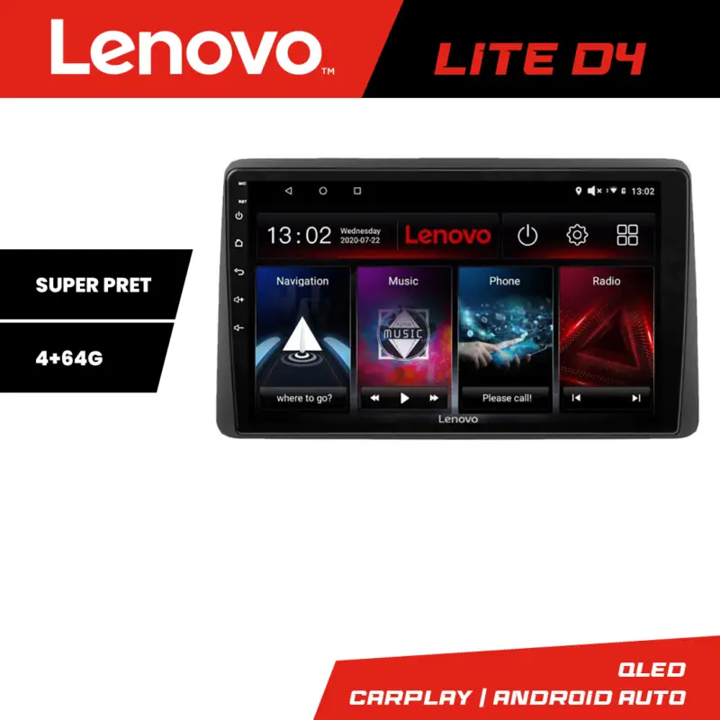 Navigație Android Lenovo pentru Dodge RAM 2019+ cu GPS, 4GB RAM și 64GB Super ofertă