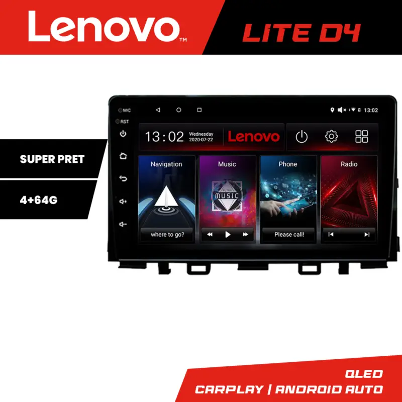 Navigație Android Kia Stonic 2016-2020 cu GPS, 4GB RAM și 64GB Lenovo Reduceri