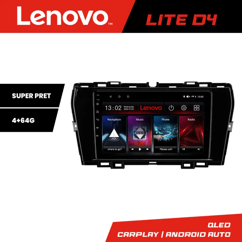 Navigație Android Lenovo Lite D4 pentru SsangYong Tivoli 2020+ 4GB/64GB Cumpără acum
