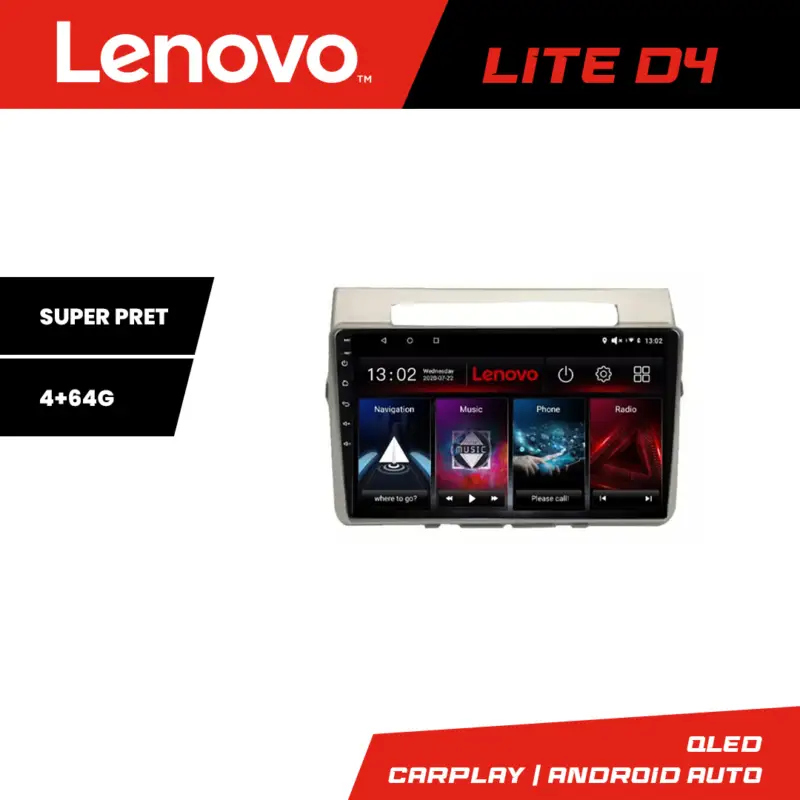 Navigație Android Toyota Verso 2004-2009 GPS 4GB+64GB Lenovo Preț promoțional