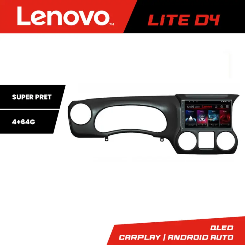 Ofertă de sezon Navigație Android Jeep Wrangler 2011-2014 Lenovo Lite D4 4+64GB
