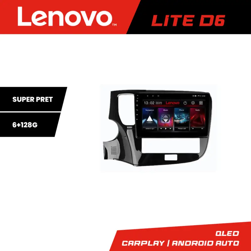 Ieftin Navigație Android Lenovo Lite D6 pentru Mitsubishi Outlander 2020+ 6GB RAM 128GB