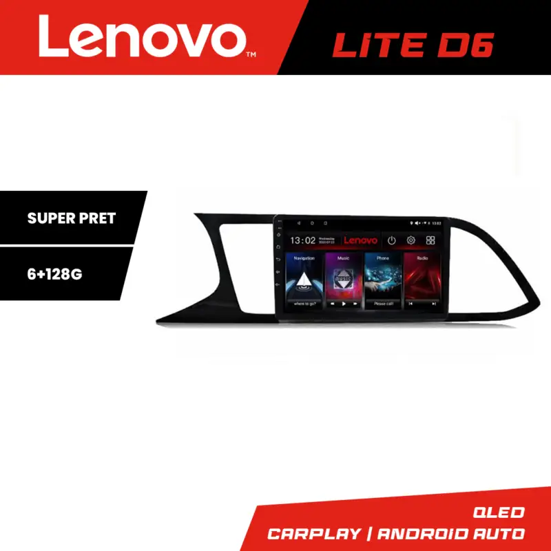 Ofertă specială Navigatie Android Lenovo 6+128 GB pentru Seat Leon 2014-2020