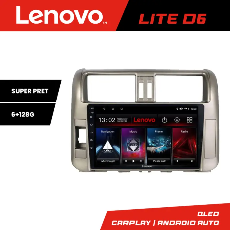Navigație Android Toyota Prado 2010-2013 Lenovo Lite D6, 6+128 GB Reduceri