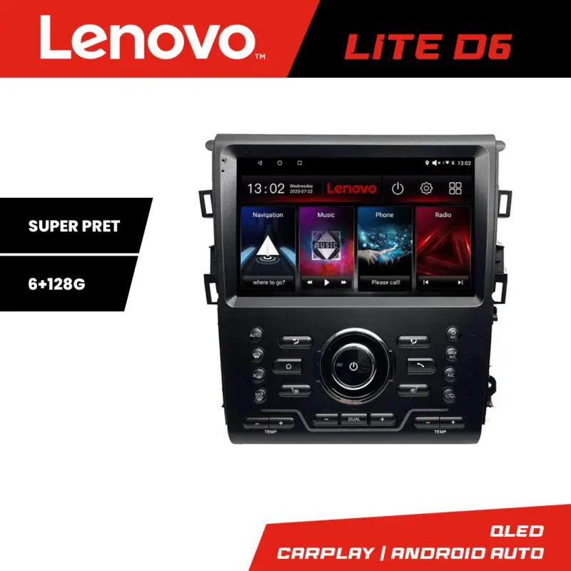 Preț redus Navigație Android Ford Mondeo MK5 2015-2022 SYNC 2/3 6+128GB Lenovo