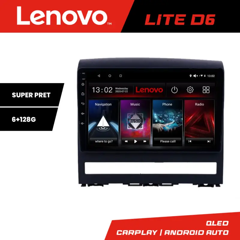 Promoție Navigație Fiat Albea 2009-2014 Lenovo Android 6GB RAM 128GB cu Waze