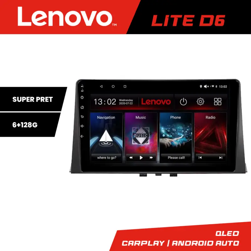 Cumpără online Navigatie Android Lenovo pentru Citroen Berlingo 2019-2021, 6GB RAM, 128GB