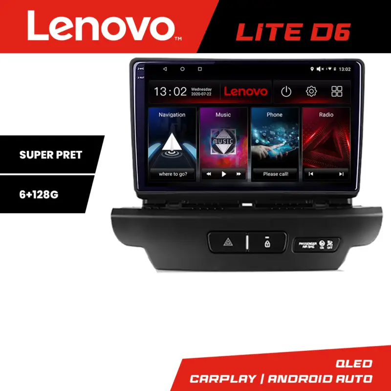 Calitate înaltă Navigație Android Kia Ceed 2018-2020 cu GPS, 6GB RAM, 128GB Lenovo