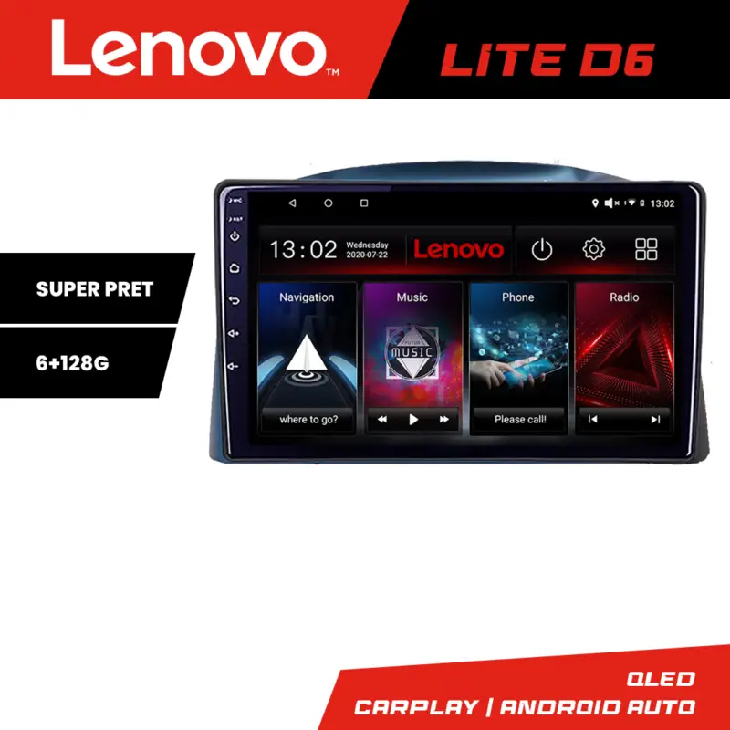 Navigație Android Jeep Grand Cherokee 2004-2007 6GB+128GB Lenovo Livrare rapidă