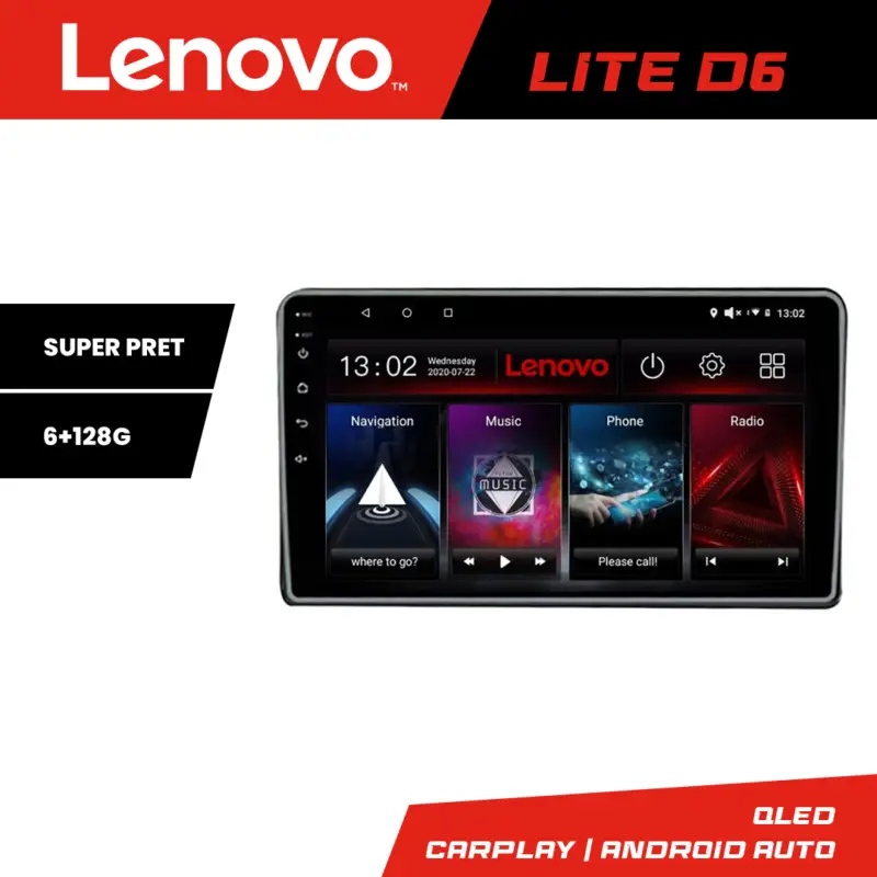 Navigație Android Lenovo pentru Mitsubishi Eclipse Cross 2019+, 6GB RAM 128GB Noutate