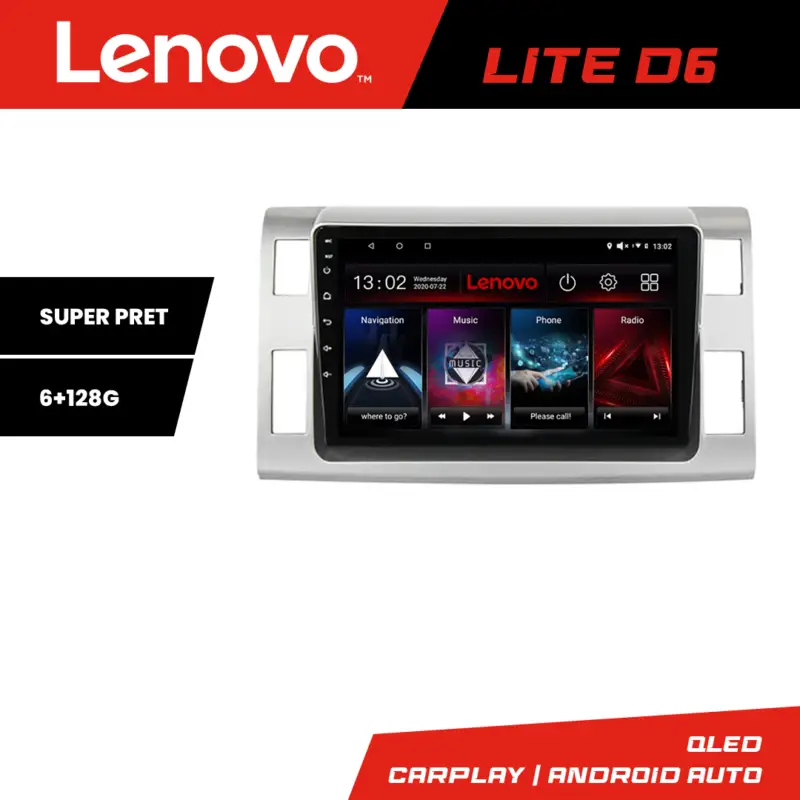 Reducere Navigație Android Toyota Estima 2006-2013, 6GB RAM, 128GB, GPS Lenovo
