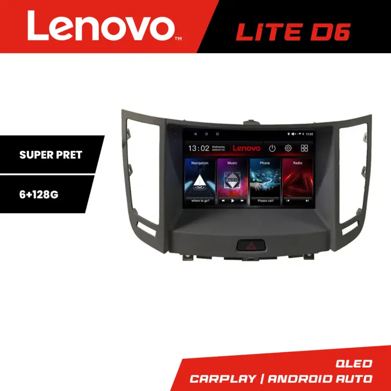 Navigație Android Infinity FX 2009-2012, GPS, 6+128 GB, Lenovo Reducere specială