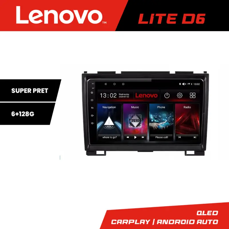 Navigație Android Hummer H2 2008-2009 GPS 6GB RAM 128GB Lenovo Retur gratuit