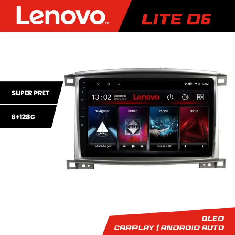 Comandă acum Navigatie Toyota Land Cruiser L100 2002-2008 Lenovo 6+128 GB Android