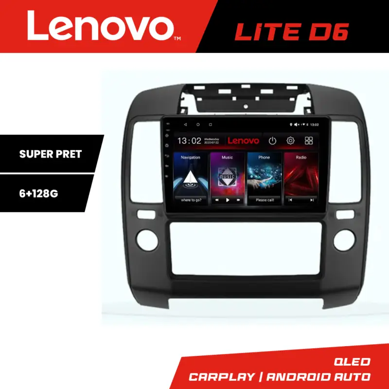 Navigație Nissan Navara Pathfinder 2005-2010 Lenovo 6+128 GB Android Nu rata