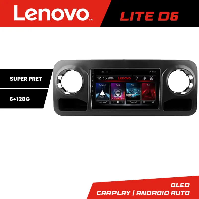 Ofertă limitată Navigație Android Mercedes Sprinter 2018+ GPS internet 6+128GB Lenovo