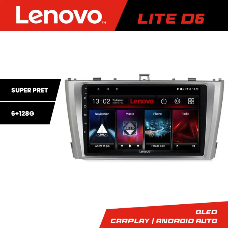 Navigație Toyota Avensis 2009-2015 Lenovo Lite D6 6+128GB Android Comandă acum