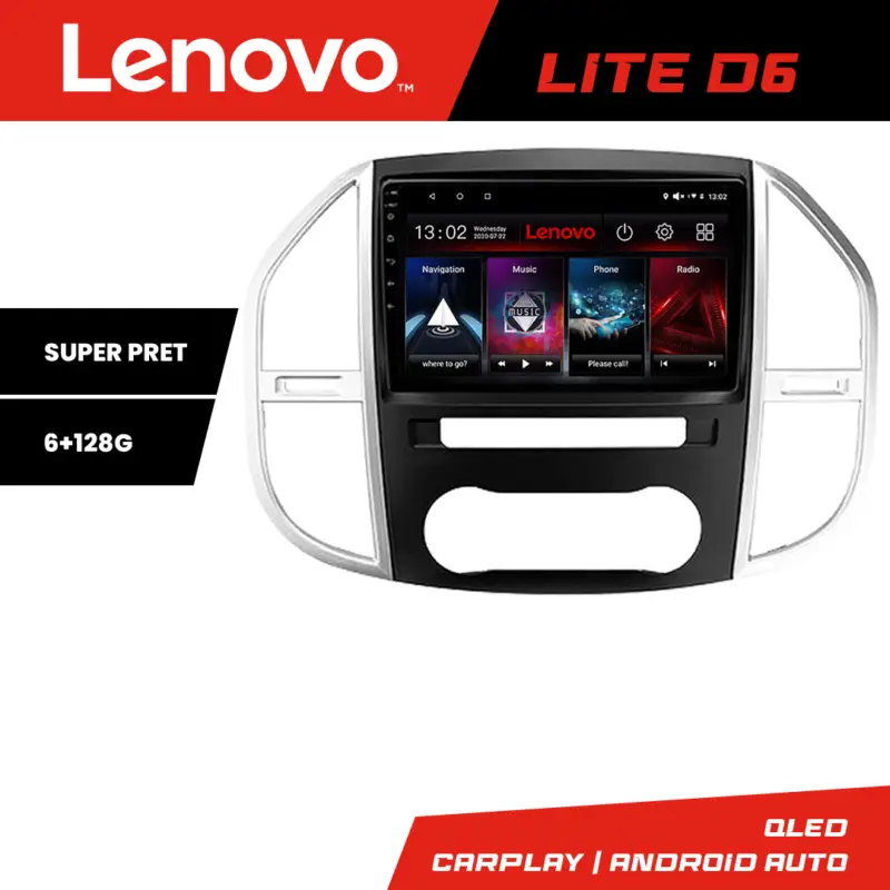 Ieftin Navigație Android Mercedes Vito W447 2016+ GPS Internet 6GB+128GB Lenovo