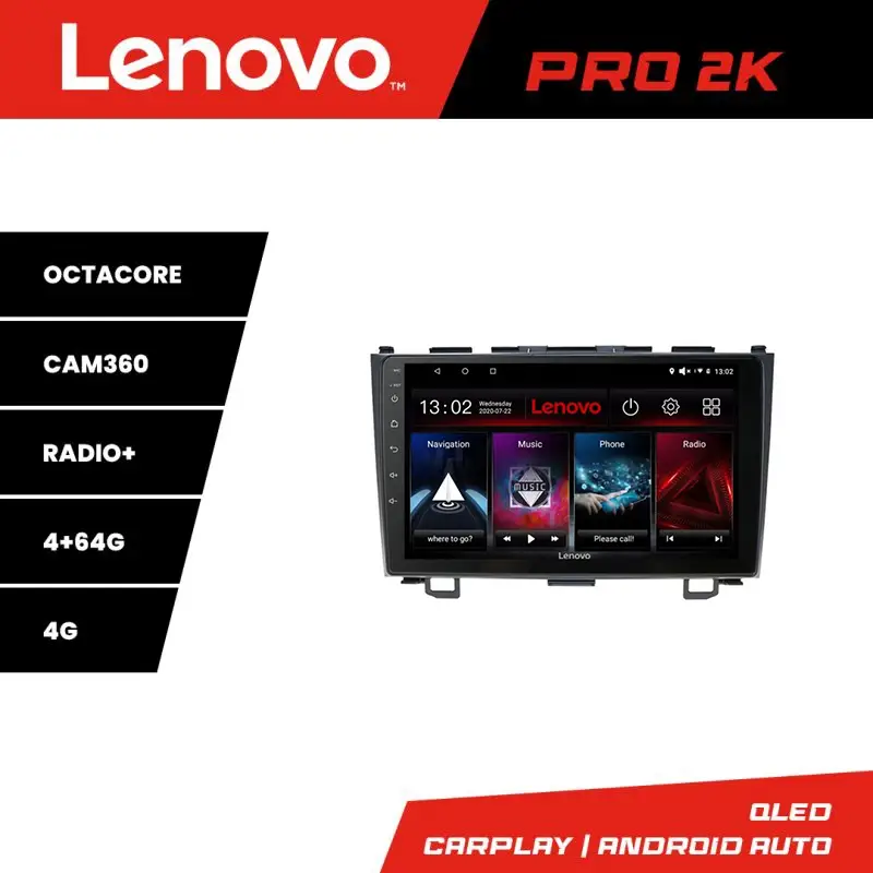 Calitate înaltă Navigație Honda CR-V 2006-2012 Lenovo QLED 2K Android 4GB+64GB 360