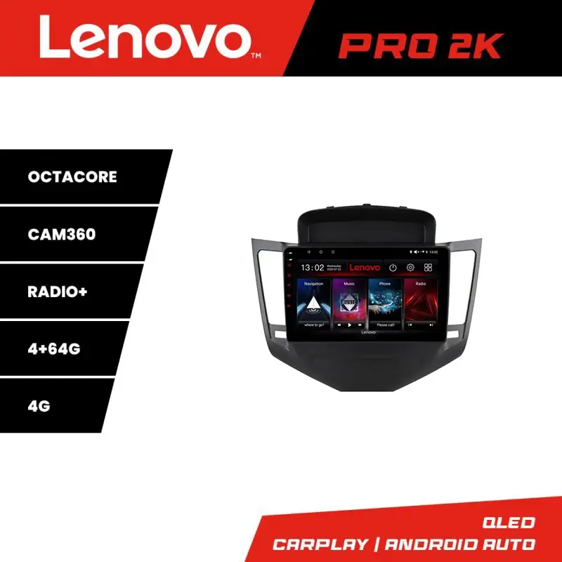 Navigație Android Chevrolet Cruze 2009-2013 Lenovo QLED 2K 4+64GB 360 Preț redus