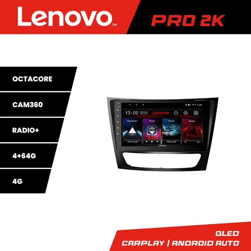 Navigație Android Mercedes W211 W219 Lenovo QLED 2K 4+64GB 360 Doar azi